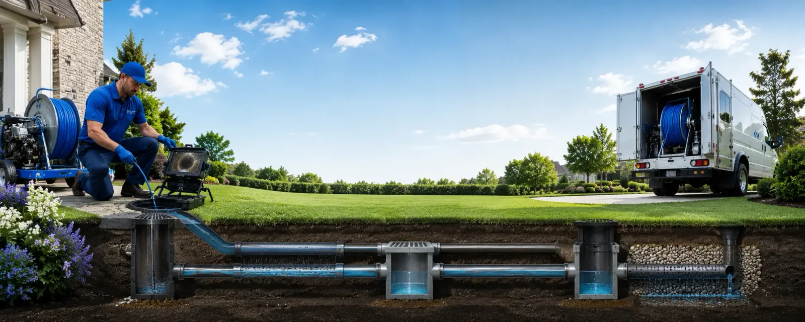 Outdoor drain cleaning information for Algonac, MI